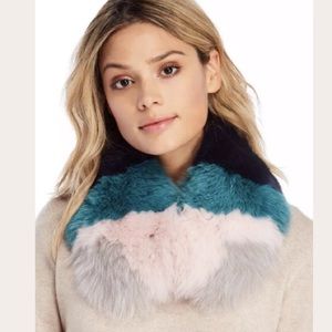 New Intuition Paris fox fur seraphine collar NWT